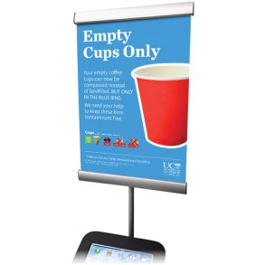 Banner Holder for iPad Stand