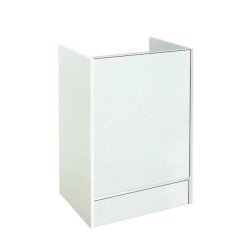 Slimline skiva - med neds&auml;nkt hylla f&ouml;r kassaregister, Vit