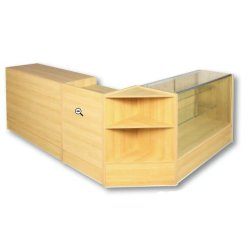 Slimline skiva - med neds&auml;nkt hylla f&ouml;r kassaregister, L&ouml;nn