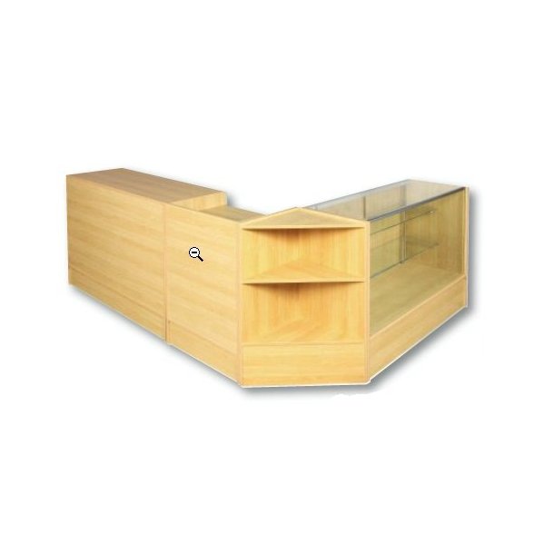 Slimline skiva - med neds&auml;nkt hylla f&ouml;r kassaregister, L&ouml;nn