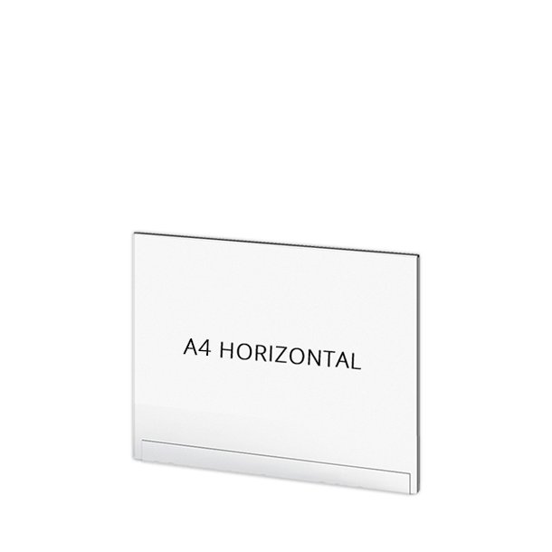 Acrylic Pocket Frame, Horizontal, For Crowd Barrier