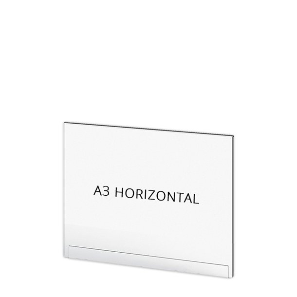 Acrylic Pocket Frame, Horizontal, For Crowd Barrier