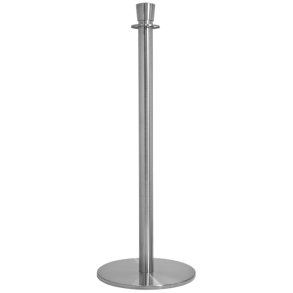 Crowd control stand with top for rope