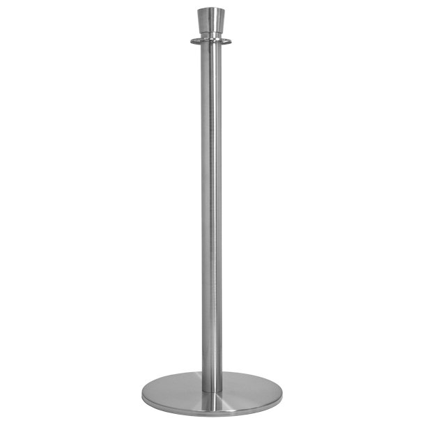 Crowd control stand with top for rope