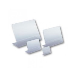 Skr skilteholdere i bredformat, klar akryl 10 styks pakker