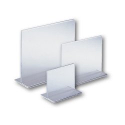 Lige skilteholdere i bredformat, klar akryl 10 styks pakker