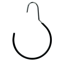 Scarfring in metal with black, non-slip rubber - 25 pcs