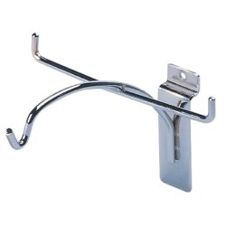 Display stands for groove panels and slatwalls