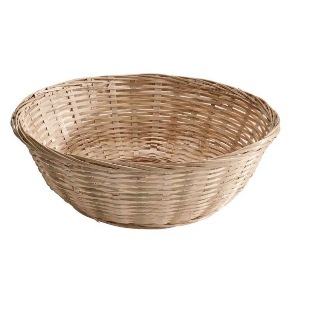 Round flat basket gift basket in bamboo - 31 x H8 cm 40 pieces package