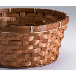 Bamboo basket, wicker basket, gift basket - brown - 27 x H12 cm