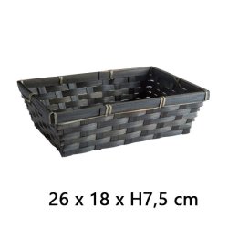 Gift basket - black - W26 x D18 x H7.5 cm