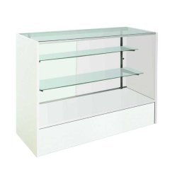 Slimline disk - Glass module 122 cm, White