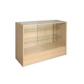 Slimline skiva - Glasmodul 122 cm, lönn