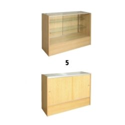 Slimline disk - Glasmodul 122 cm, maple