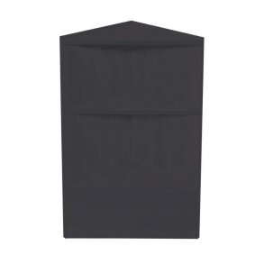 Slimline skiva - Hörnmodul, Svart