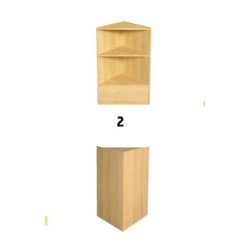 Slimline disk - Corner module, Maple