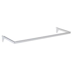 U-hanger rod for Pipe-Line and Framework, 2 lengths, Chrome