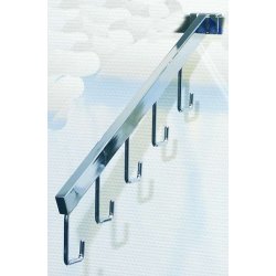 Curtain rod bracket for 12 mm curtain rod, Chrome