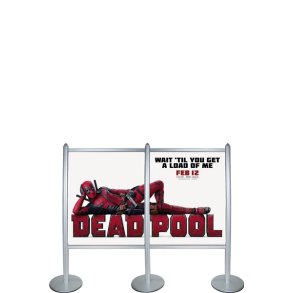 Multi Stand Wall Double, alu/slv