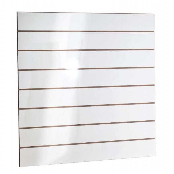 High Gloss groove panels, 120x240 cm - Blank white