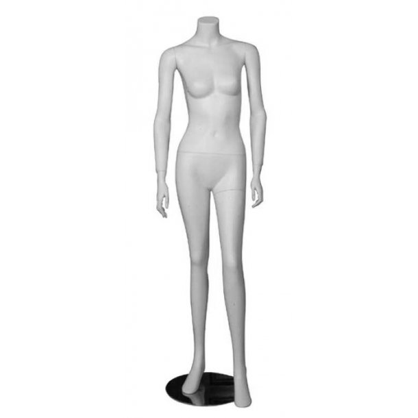 Mannequin - Lady - without head - H 161 cm - Matte white