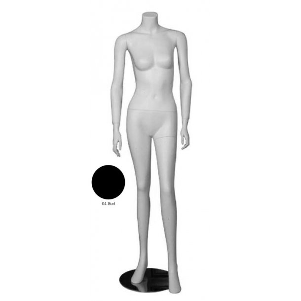 Mannequin without head - Model A 162 cm - Matte black