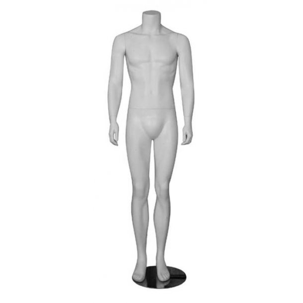 Mannequin without head - Men - H 170 cm - Matte white