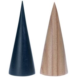 Bracelet display in wood, cone-shaped, 2 models