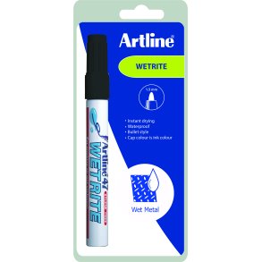 Marker Artline 47 Wetrite 1.5 sort 1-Blister