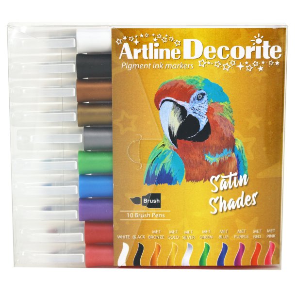 Artline Decorite brush metallic 10-st