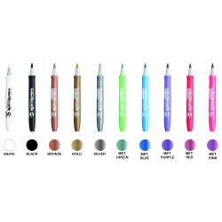 Artline Decorite brush metallic 10-st