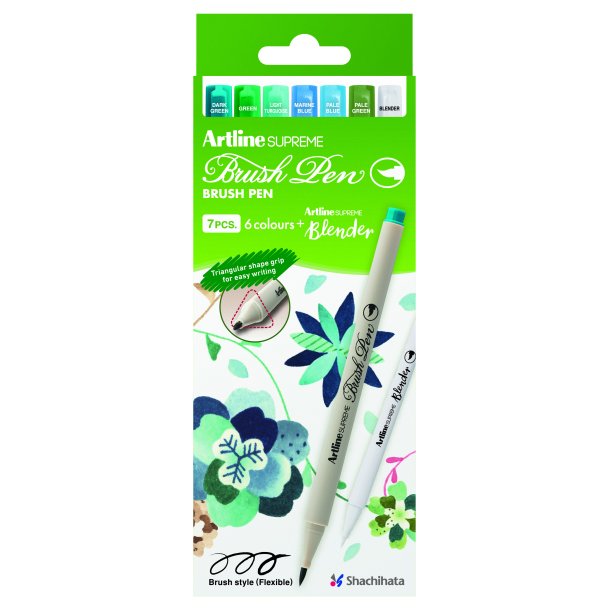 Artline Supreme Pensel Pen Botanisk (7)