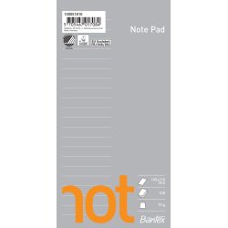 Bantex not notesblok, 105&times;210, linjeret