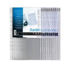 Bantex lynlslomme 17,5 x 30,5 cm PVC 0,14 mm (10)