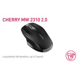 Cherry MW 2310 2.0 Wireless Mouse, Black