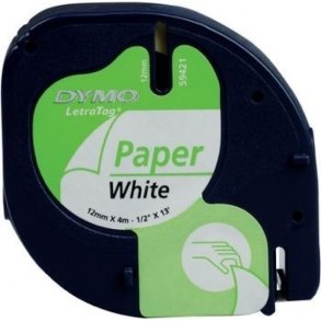 Tape LetraTag paper 12mmx4m 