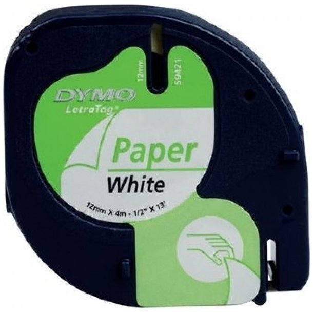 Tape LetraTag paper 12mmx4m 