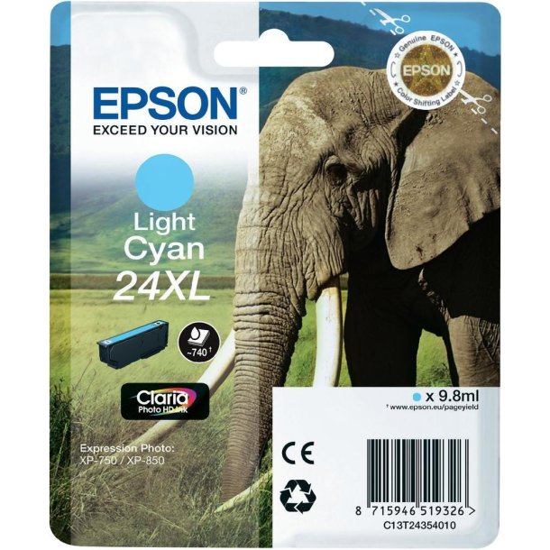 T2435 Light Cyan Ink Cartridge 24XL