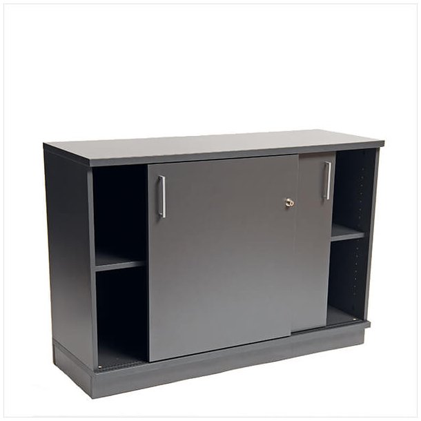 EP Xtra sliding door cabinet with 2x2 compartments (Anthracite)