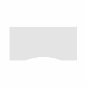 Table top with center arch - 80x160 cm (White)