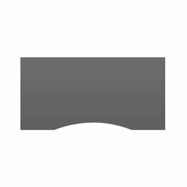 Table top with center bow - 80x160 cm (Eg)