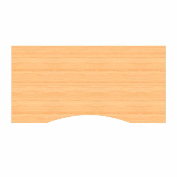 Table top with center bow - 90x180 cm (Beech)