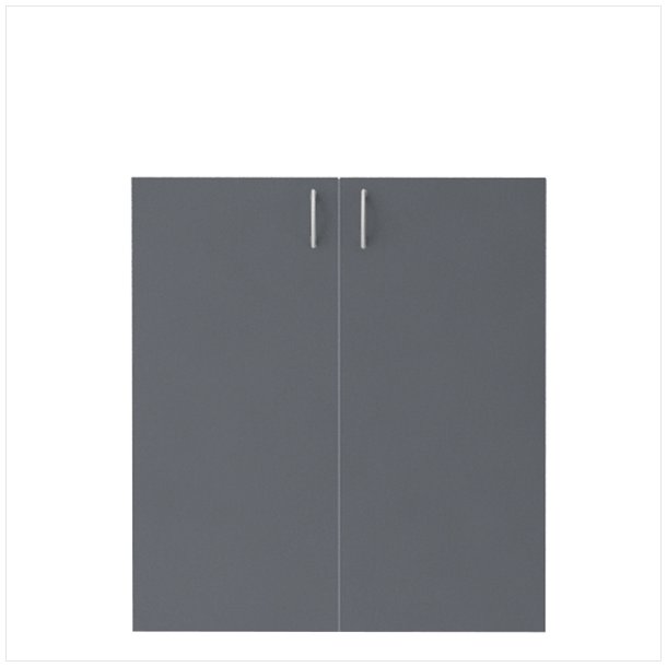 EPF ECO lock set without lock - Fits ALL EPF ECO shelves (Dark gray)