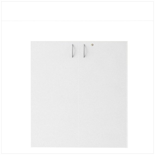 EPF ECO lock set with lock - ONLY fits EPF ECO 2 compartment shelf (White)