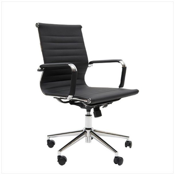 CC 10 72 A Office chair M in artificial leather and with low back