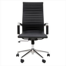 CC 10 72A Office chair H in artificial leather and with high back