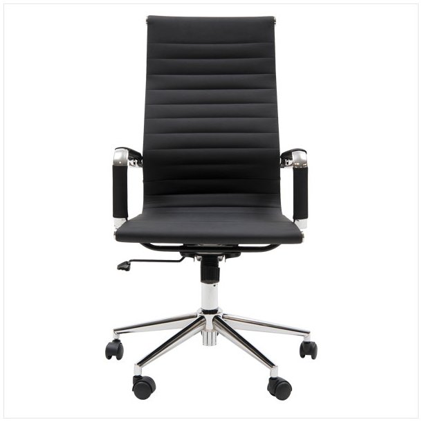 CC 10 72A Office chair H in artificial leather and with high back