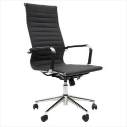 CC 10 72A Office chair H in artificial leather and with high back