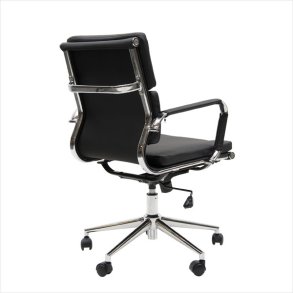 CC 10 90A Office chair M in artificial leather and with low back