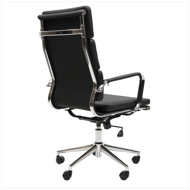 CC 10 90A Office chair H in artificial leather and with high back